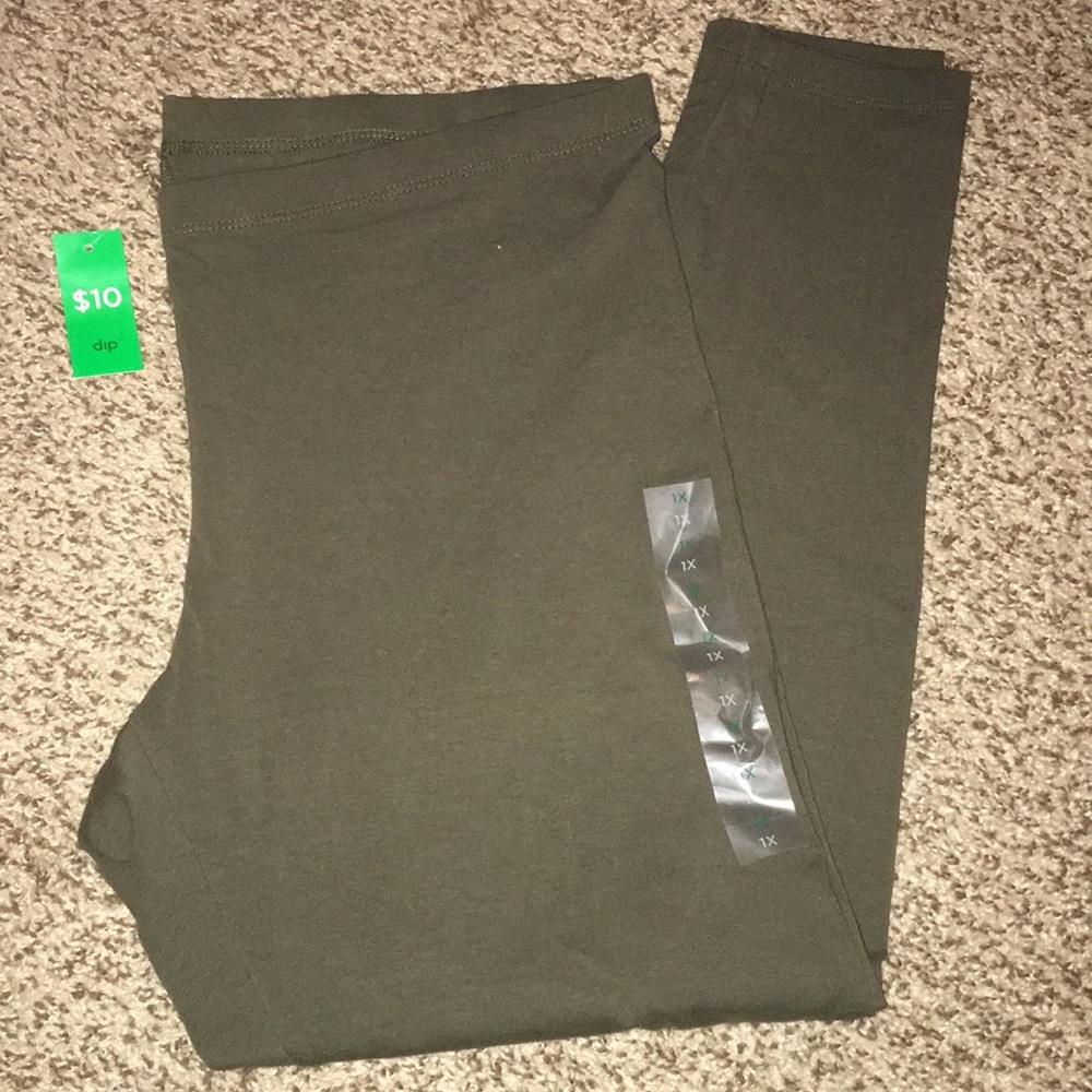 Leggings 1x dark green